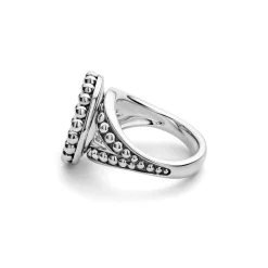 Small Caviar Circle Ceramic Ring