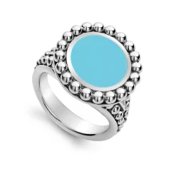 Small Caviar Circle Ceramic Ring
