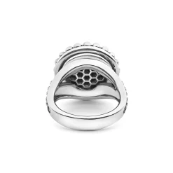 Small Caviar Circle Ceramic Ring