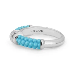 Small Ceramic Diamond Stacking Ring
