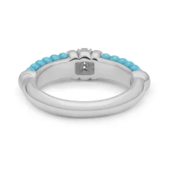 Small Ceramic Diamond Stacking Ring