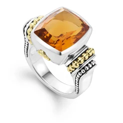 Small Citrine Statement Ring