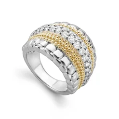 Small Diamond Statement Ring
