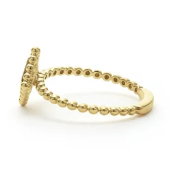 Small 18K Gold Diamond Ring