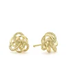 Small 18K Gold Love Knot Stud Earrings