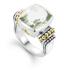 Small Prasiolite Statement Ring