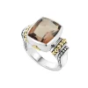 Small Smokey Quartz Statement Ring