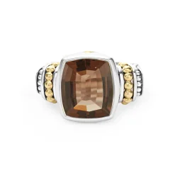 Small Smokey Quartz Statement Ring