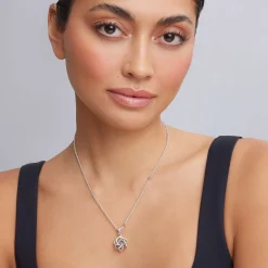 Small Sterling Silver Pendant Necklace