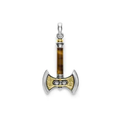 Small Tiger Eye Axe Amulet