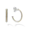 Small Two-Tone Hoop Earrings