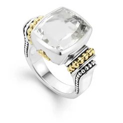 Small White Topaz Statement Ring