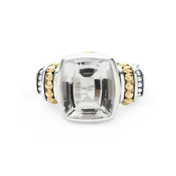 Small White Topaz Statement Ring