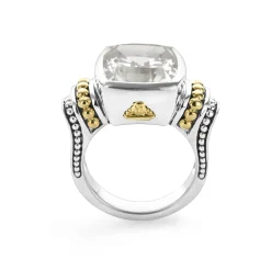 Small White Topaz Statement Ring