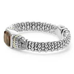 Smokey Quartz Caviar Bracelet | 9mm