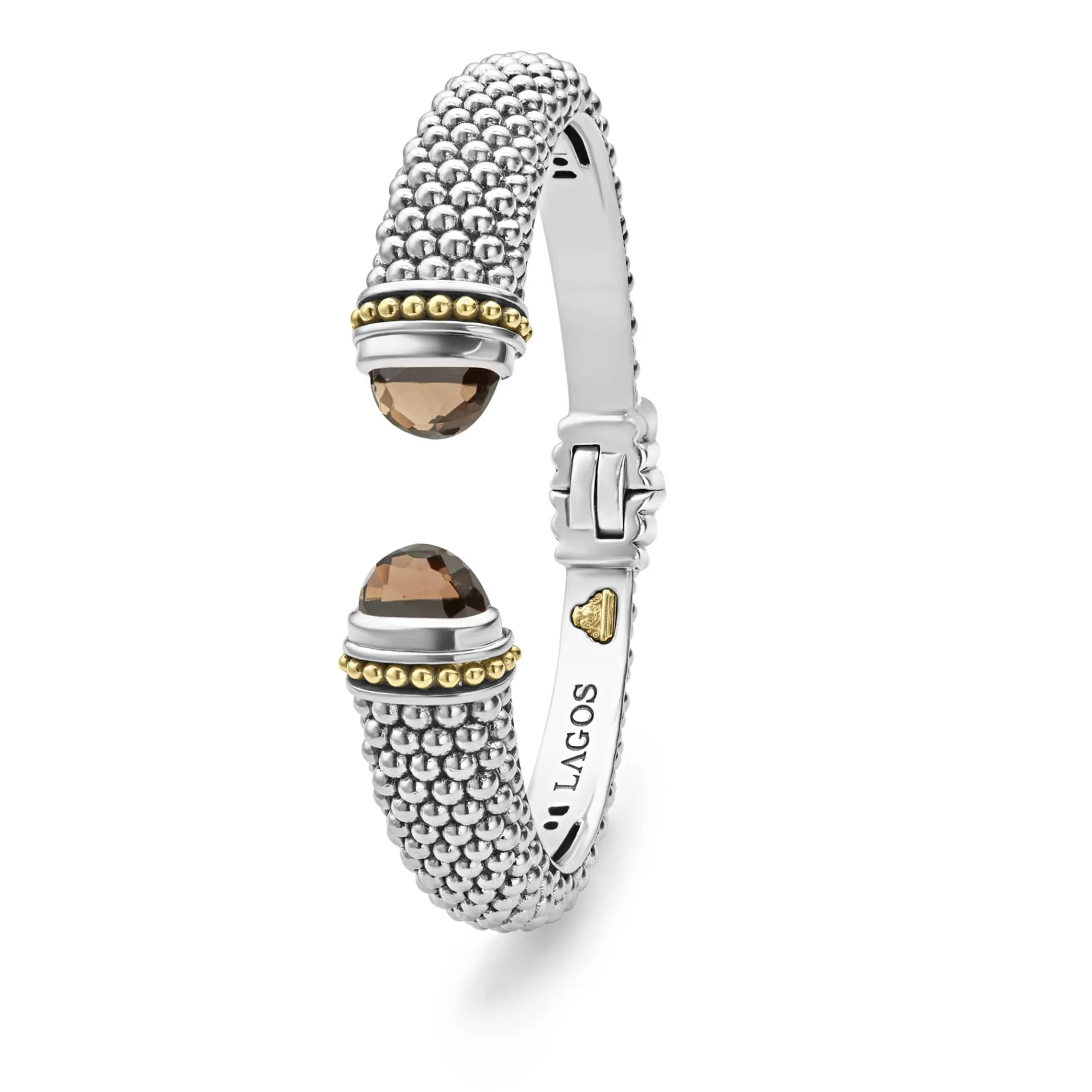 Smokey Quartz Cuff Bracelet | 12mm