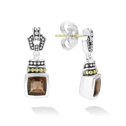 Smokey Quartz Gemstone Drop Earrings