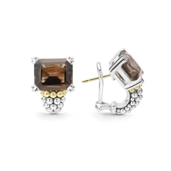 Smokey Quartz Huggie Earring