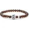 Smokey Quartz Skull Bracelet