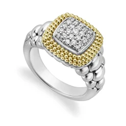 Square Diamond Statement Ring