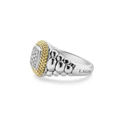 Square Diamond Statement Ring