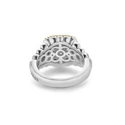 Square Diamond Statement Ring