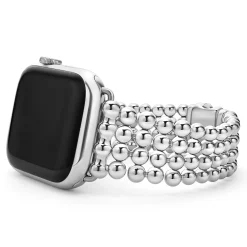Stainless Steel Infinite Caviar Beaded Watch Bracelet - 42mm-49mm