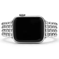 Stainless Steel Infinite Caviar Beaded Watch Bracelet - 38-45mm