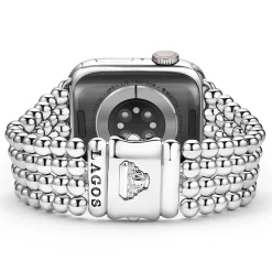 Stainless Steel Infinite Caviar Beaded Watch Bracelet - 38-45mm