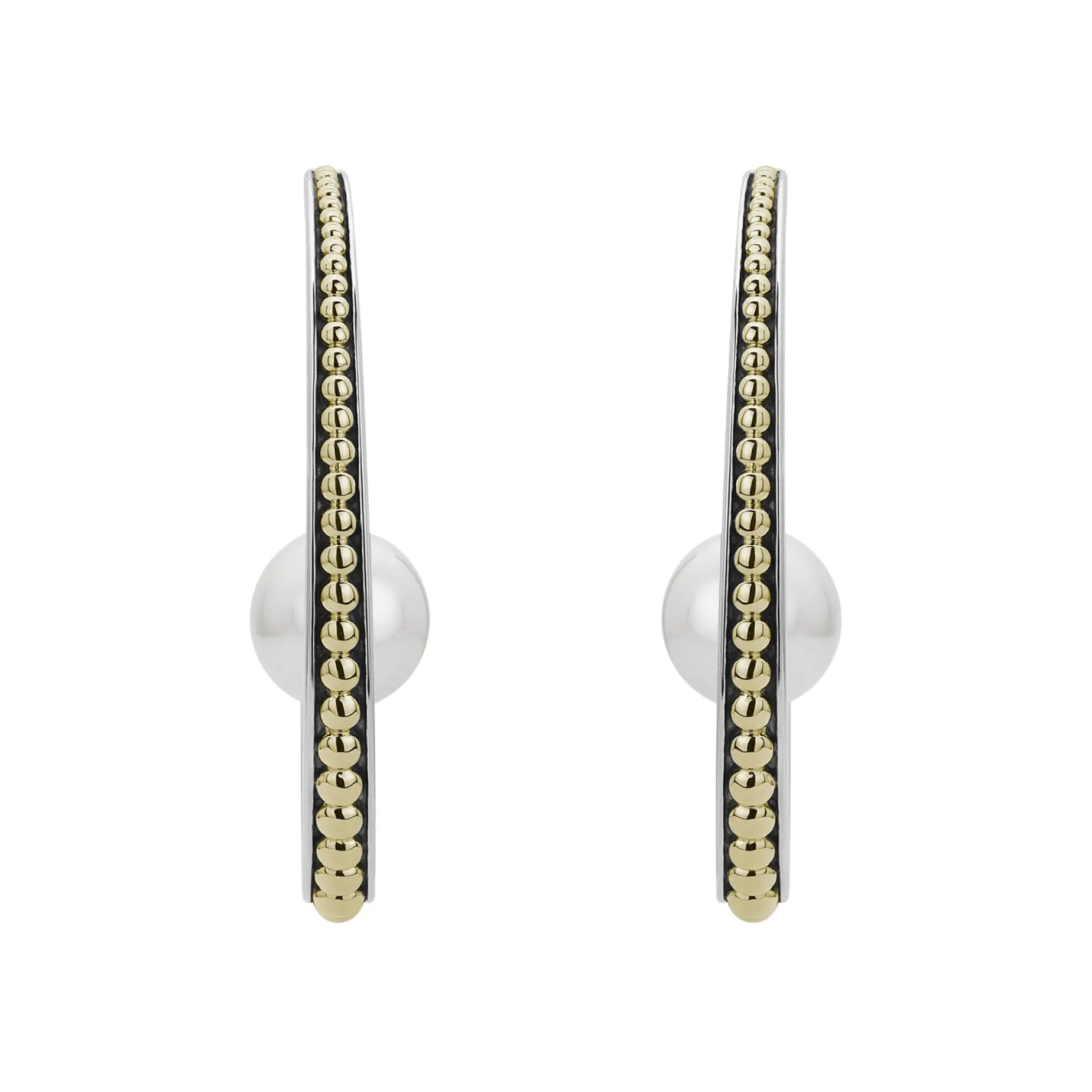 Statement Pearl Hoop Earrings