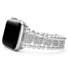 Sterling Silver Full Diamond Watch Bracelet-42-49mm