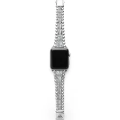 Sterling Silver Full Diamond Watch Bracelet-42-49mm