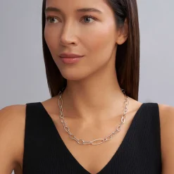 Sterling Silver Link Necklace