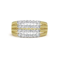 Superfine Diamond Statement Ring