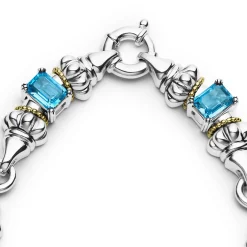 Swiss Blue Topaz Caviar Necklace