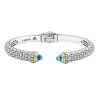 Swiss Blue Topaz Cuff Bracelet | 8mm