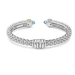 Swiss Blue Topaz Cuff Bracelet | 8mm