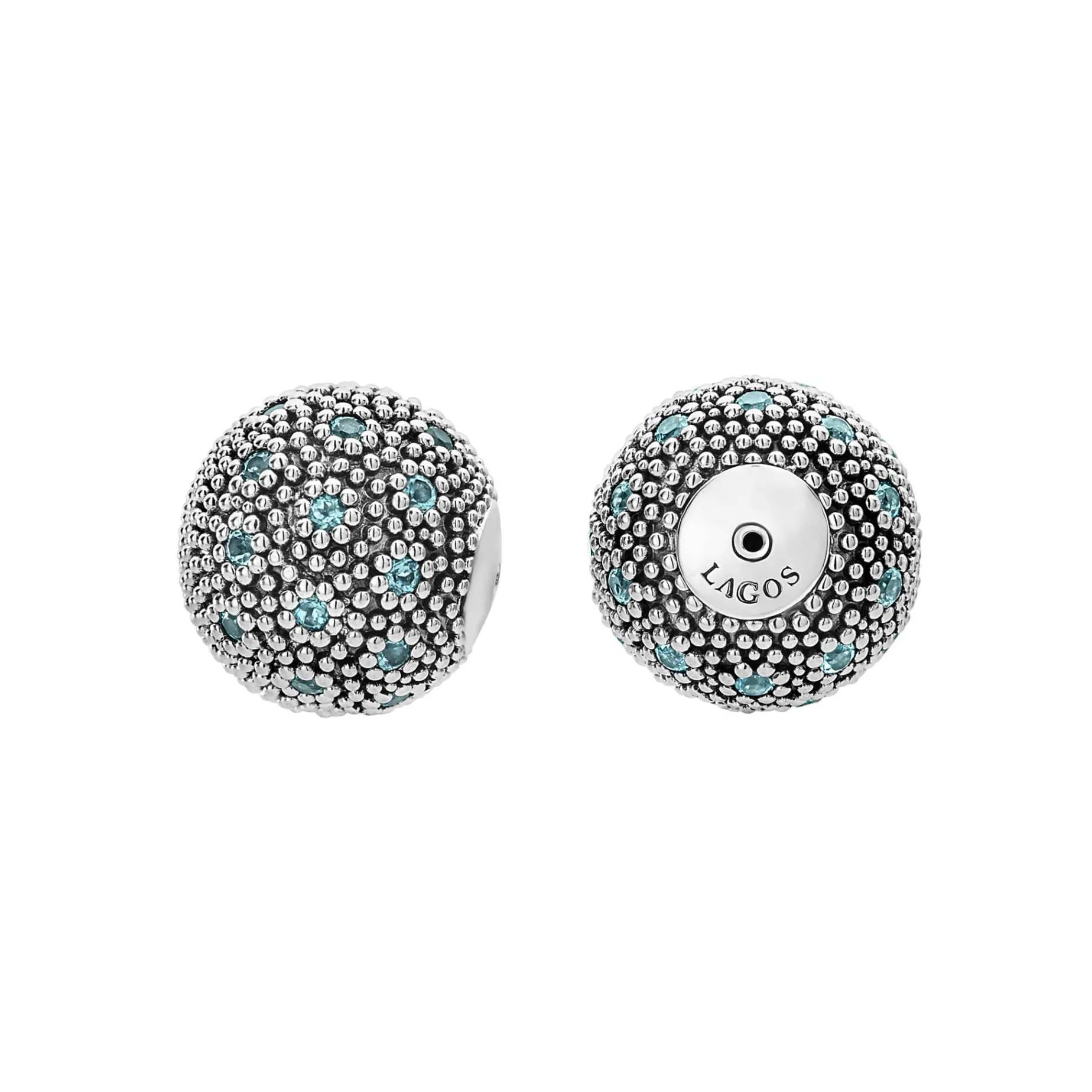 Swiss Blue Topaz Earring Backs