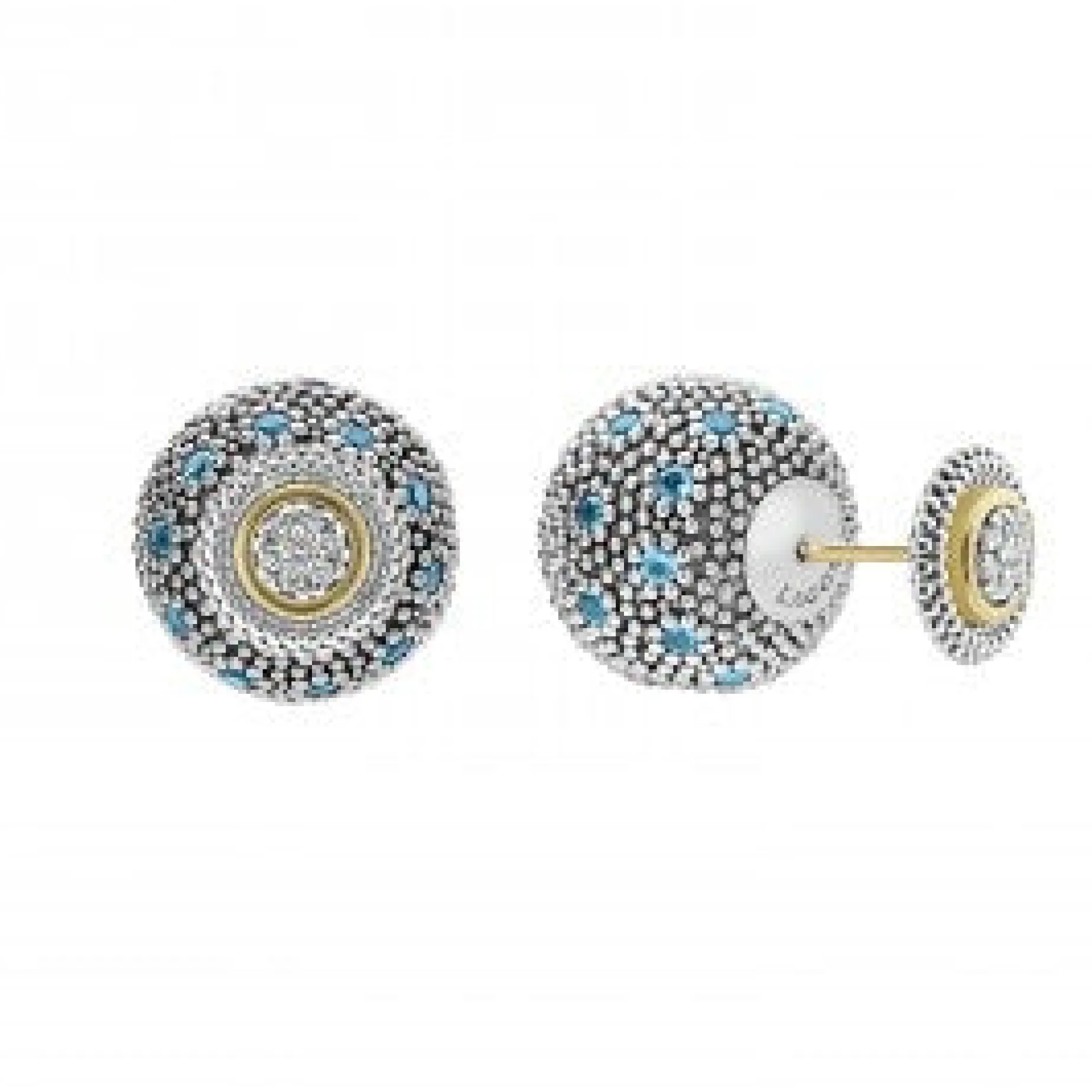 Swiss Blue Topaz Earring Backs