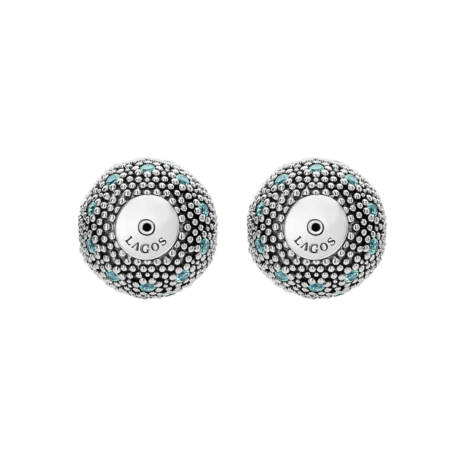 Swiss Blue Topaz Earring Backs