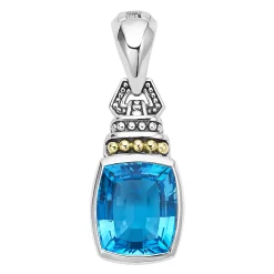 Swiss Blue Topaz Pendant