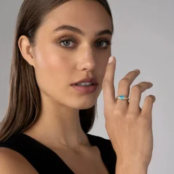 Swiss Blue Topaz Ring