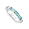 Swiss Blue Topaz Stacking Ring