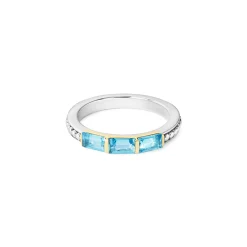 Swiss Blue Topaz Stacking Ring