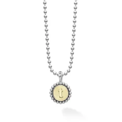 T Initial Charm Necklace