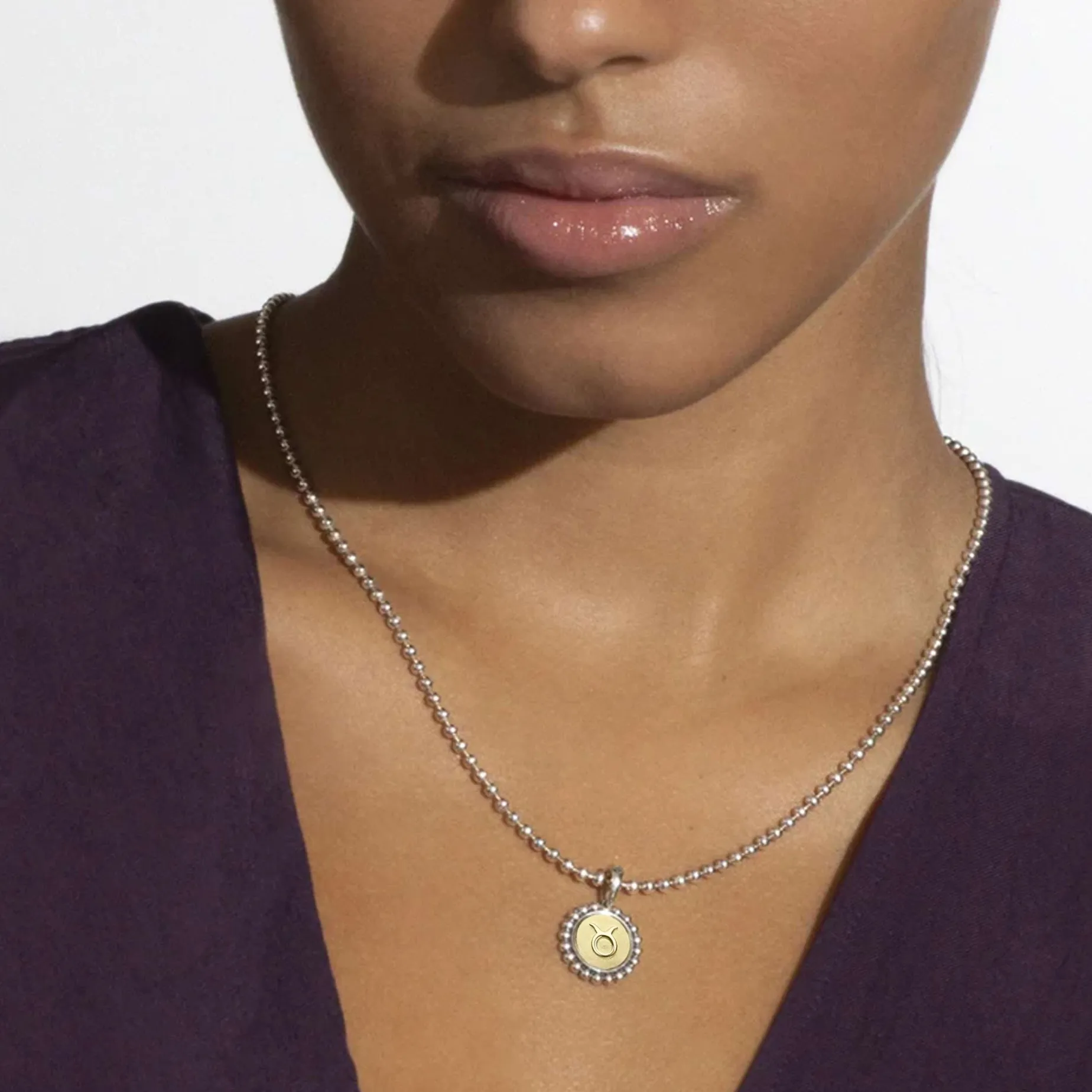 Taurus Zodiac Charm Necklace