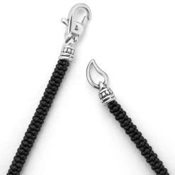 Three Silver Station Matte Ceramic Bracelet | 3mm