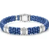 Three Station Ceramic Diamond Bracelet | 9mm
