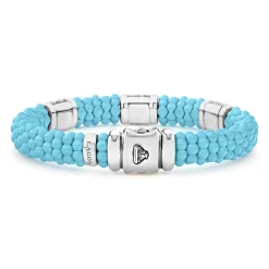 Three Station Ceramic Diamond Bracelet | 9mm
