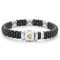 Three Station Ceramic Diamond Bracelet | 9mm